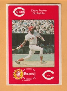 Pegatina Dave Parker Cincinnati Reds 1984 Borden Dairy Salón de la fama - Imagen 1 de 2