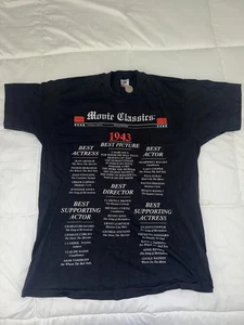 Casablanca Movie Classics 1943 Hollywood Vintage T-Shirt XL Fruit of the Loom - Bild 1 von 8