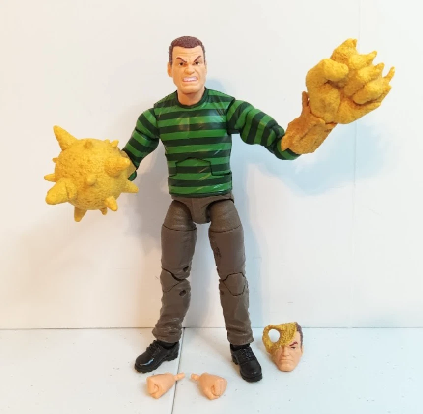 THE SANDMAN Marvel Legends Spider-Man Retro Animated Series Hasbro COMPLETE - Image 1 of 4