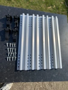 Solar Panel Roof Mounting Kit Aluminium Roof Rail Brackets for Metal Roof 38cm - Picture 1 of 11