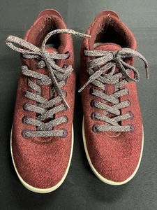 Allbirds Schuhe Damen 8 Mizzles Wool Runner Sneakers burgunderrot runde Spitze hoch - Bild 1 von 6