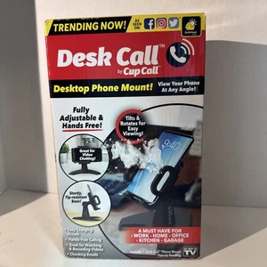 Desk Call by Cup Call Desktop Phone Mount Tilts Rotates Expands Hands Free Call - Picture 1 of 9