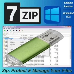 7-Zip 2025 Ultimate Compression & Encryption - Archivador de archivos Zip Descomprimir ~ Windows - Imagen 1 de 23