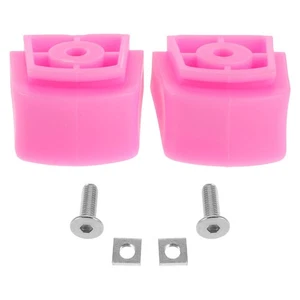 2pcs Girls Inline Skates Brake Stopper With Screws (Pink) - Plastic Replacement - Picture 1 of 12