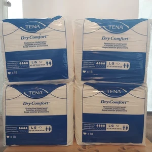TENA Dry Comfort Protective Underwear Size Large 45”-58” 4 Packs (72 Pairs) NEW - Picture 1 of 3