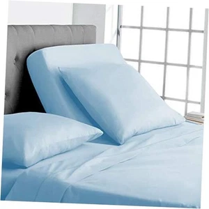 Flex Top California King Size Bed, 28" Top Split California King Light Blue - Picture 1 of 8