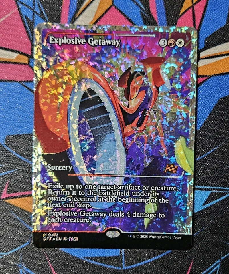 Explosive Getaway NM Showcase) Fracture Foil MTG Aetherdrift Unplayed Magic - Image 1 of 1