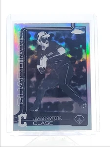 EMMANUEL CLASE 2025 TOPPS CHROME NEGATIVE REFRACTOR GUARDIANS Q5393 - Picture 1 of 2