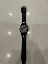 Swatch Quartz Watch Black Suit All Black Special LH Logo 35 mm Special Edition