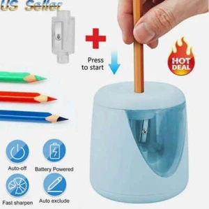 Automatischer elektrischer Bleistiftspitzer batteriebetrieben für Zuhause Schule Klassenzimmer - Bild 1 von 7