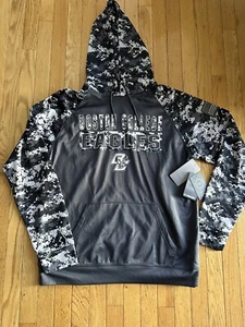 NWT Colosseum Boston College Large OHT Military Appreciation Digital Camo Hoodie - Picture 1 of 3