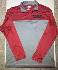 NFL Team Apparel San Francisco 49ers Niners Pullover Herren Large 1/4 Zip Polyester - Bild 1 von 7
