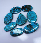 Lot de pierres précieuses en vrac cabochon ovale turquoise naturel 100 ct pour bijoux