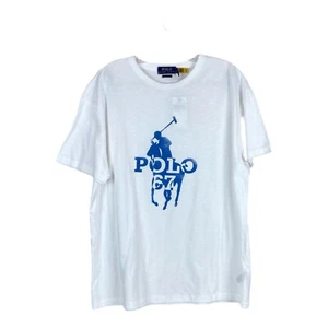 Polo Ralph Lauren Big Pony Classic Fit Short Sleeve Crewneck T-Shirt White M - Picture 1 of 5