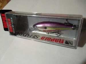 1 esca Rapala Deep Shad Rap SR5 FF personalizzata viola hot streak PHS NUOVA CON SCATOLA - Foto 1 di 5