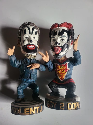 NECA bobbleheads Insane Clown Posse Head Knockers LOT Violent J & Shaggy 2 Dope Cover