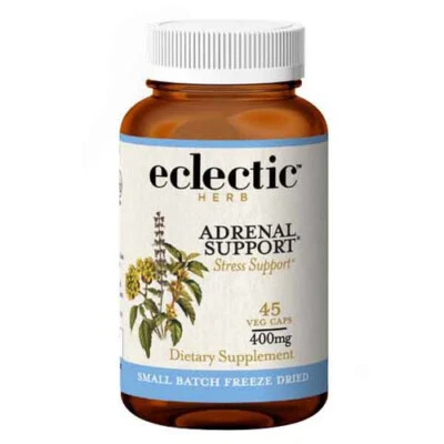 Adrenal Support 400 毫克 45 素食胶囊 Eclectic Herb 出品 — 第 1/3 张图片