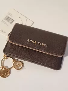 Cartera Anne Klein Imitación Cuero Solapa Tarjetero... Nueva - Imagen 1 de 11