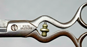 Vintage weiße Brüder Schere, Nähen, funktionstüchtig - Bild 1 von 6