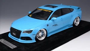 Modelos 1/18 AB Audi A7 Liberty walk LB Performance Baby Azul Alcántara Base #01 - Imagen 1 de 6