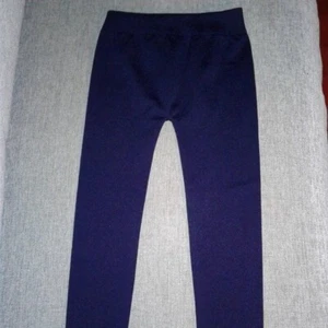 1775 Girls 4/6x Navy Blue Fleece-Lined Leggings New - Picture 1 of 3