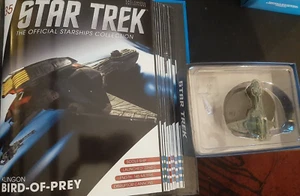 Star Trek KLINGON BIRD OF PREY SCOUT DIE-CAST & RESIN STARSHIP MODEL & MAGAZINE! - Picture 1 of 6