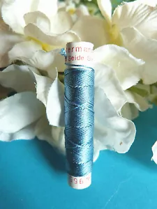 463BBIS / Superb Coil Drawstring Silk Gutermann " Sky Blue " N° 965 - Picture 1 of 2