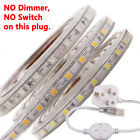 LED Strip Lights Waterproof 220V 240V 5050 SMD 60LED/M White Tape Rope UK Plug