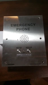 Teléfono de emergencia Viking de dos botones compatible con ADA para Talk-A-Phone nuevo fuera de caja. - Imagen 1 de 4