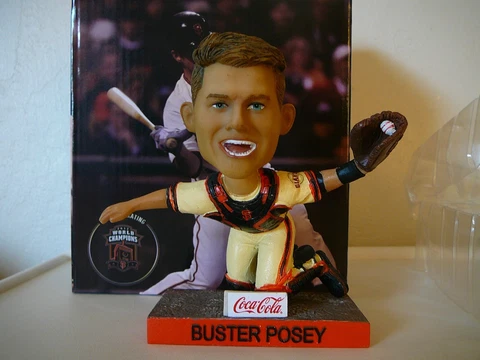 SF GIANTS BUSTER POSEY 2012 WS CHAMPIONS ANNIVERSARY REUNION BOBBLEHEAD, SGA Cover