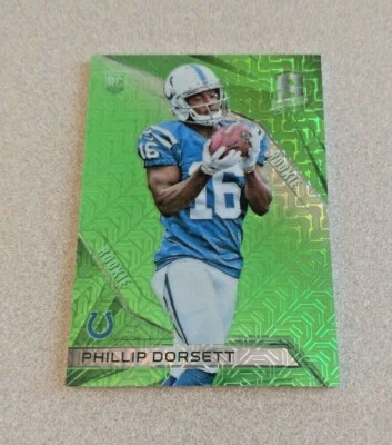 2015 Panini Spectra Neon Green Prizm Rookie #126 Phillip Dorsett Colts /25 - Image 1 of 2