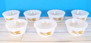 Vintag Anchor Hocking Fire King Baking Dishes Casserole & Custard Wheat Set of 9 - Picture 1 of 8