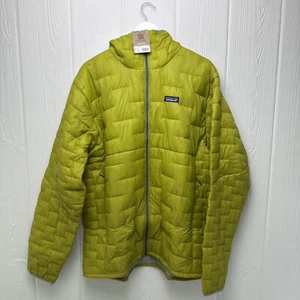 Patagonia Micro Puff Hooded Insulated Jacket - Men's Size 2XL Shrub Green - Picture 1 of 5