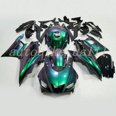 Kit de carenado camaleón verde perla para carrocería ABS Yamaha YZF R3/R25 2019-2023 Foto 1 de 4