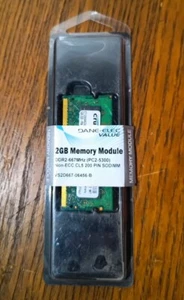 Portátil Crucial 2GB DDR2 PC2-5300 RAM NUEVO Y SELLADO - Imagen 1 de 4
