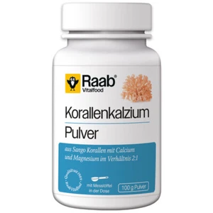 Raab Vitalfood Korallenkalzium Pulver 100g Kalzium & Magnesium Korallenfossilien - Bild 1 von 1
