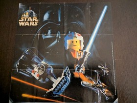 Vintage (1999) LEGO STAR WARS - Large Advertising Promo Poster - VERY RARE