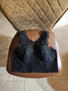 Victoria's Secret Dream Angels gefütterter halbhoher Bügel-BH Blumen Spitze 36D - Bild 1 von 3