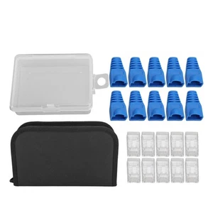 Ethernet-Crimpwerkzeug-Set RJ45-Crimpwerkzeug Abriebfest Bequemer Griff❀ - Afbeelding 1 van 24