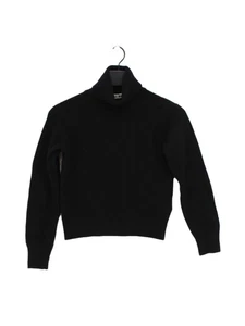 Uniqlo Women's Jumper XXS Black 100% Wool Roll Neck Pullover - Picture 1 of 5