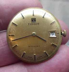 VINTAGE TISSOT GENTS  WRISTWATCH MOVEMENT - Picture 1 of 5