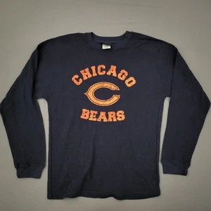 Chicago Bears NFL Reebok Sweater Youth Boys Large L Long Sleeve Waffle Knit Blue - Picture 1 of 12