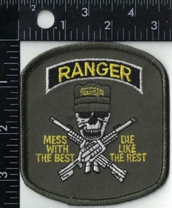 Ranger Mess with the best die like the rest Military Patch - Picture 1 of 1