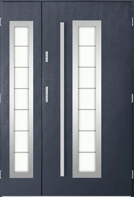Metal Front Entry Double Door, Side Panel, Choice of Sizes and Colours, PS HE2 - Image 1 of 4