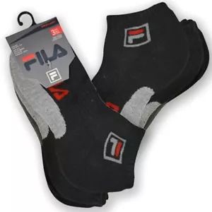 FILA Hombres Mujeres Corte Bajo Deporte Secado Rápido Cojín Calcetines Gimnasio Trabajo Entrenador 9-11 NUEVO - Imagen 1 de 13