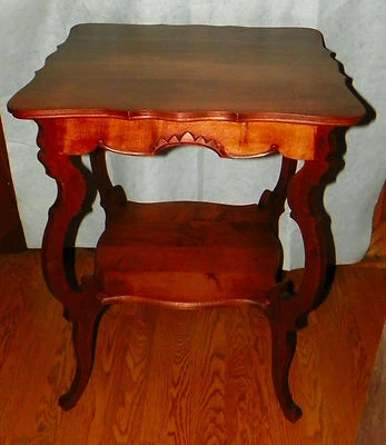 Solid Cherry Carved Center Table / Parlor Table  (PRT44) - Image 1 of 4