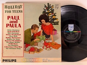 Christmas LP PAUL & PAULA Holiday for Teens Philips 1st Press Mono str VG - Picture 1 of 2