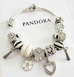 Pandora Charm Bracelet With 925 Silver Charms