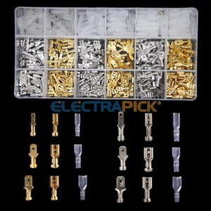 540 STCK. KFZ Stecker Buchse Spaten Terminal Set Elektrischer Draht Verbinder Kit - Bild 1 von 12
