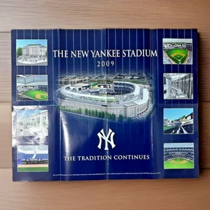 Das neue Yankee-Stadion ~ 2009 ~ zusammenklappbares Poster ~ 20 x 16 Zoll - Bild 1 von 1
